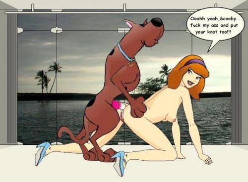 500px x 368px - Daphne Blake loves when other guys are away on solving some case â€“ it means  she can fuck with Scooby all night long! â€“ Scooby Doo Porn